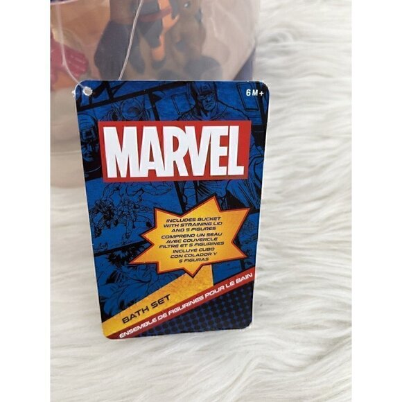 NEW Disney Marvel Avengers Spider Man Iron Man Captain Bucket Bath Set - Picture 11 of 16